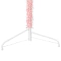 Pikkukuva 8 / 10: vidaXL Kapea puolikas tekojoulukuusi jalustalla pinkki 240 cm