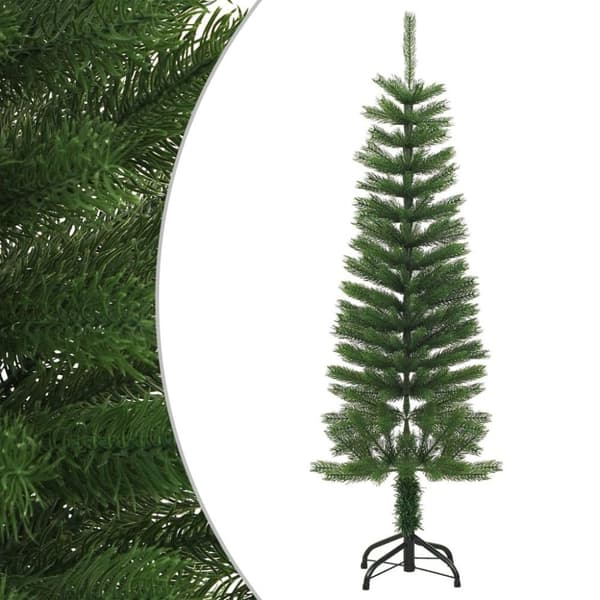 vidaXL kunstigt smalt juletræ med juletræsfod 120 cm PE