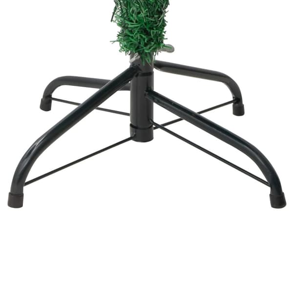 vidaXL julekaktus med fod og LED-lys 150 cm PVC grøn
