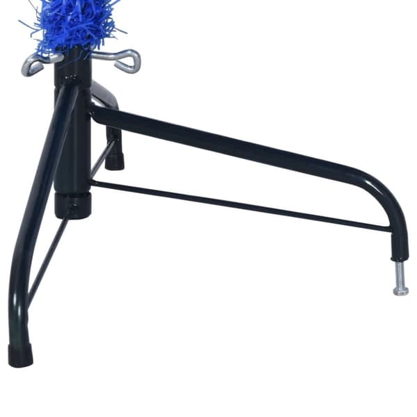 vidaXL Tekojoulukuusen puolikas jalustalla sininen 210 cm PVC
