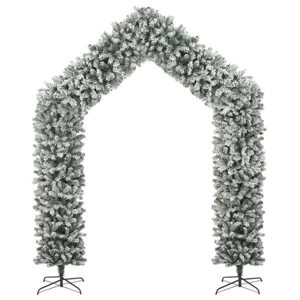 vidaXL Joulukuusikaari lumihuurteella 270 cm