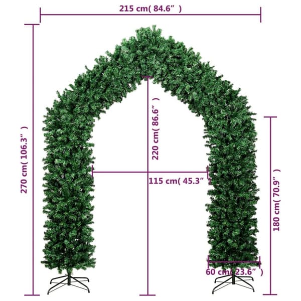 vidaXL juleguirlande 270 cm grøn
