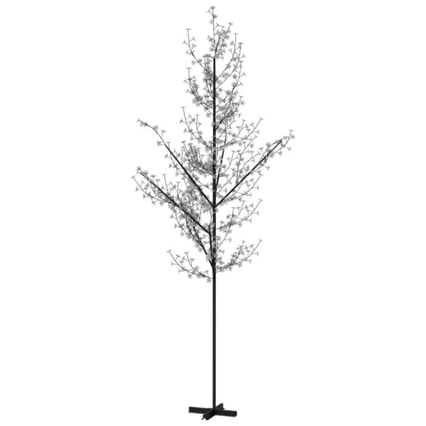 vidaXL kirsebærtræ med LED-lys 400 cm 672 LED'er varmt hvidt lys