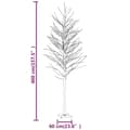 Pikkukuva 8 / 8: vidaXL Valkoinen LED-koivu lämmin valkoinen 672 LED-valoa 400 cm