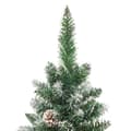 Miniatyrbillede 3 af 8: vidaXL kunstigt smalt juletræ med juletræsfod 180 cm PVC