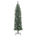 Miniatyrbillede 2 af 8: vidaXL kunstigt smalt juletræ med juletræsfod 180 cm PVC