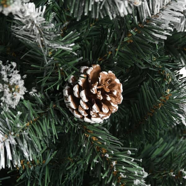 vidaXL kunstigt juletræ med juletræsfod 150 cm PVC grøn