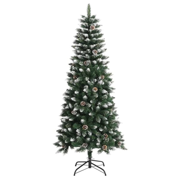 vidaXL kunstigt juletræ med juletræsfod 150 cm PVC grøn