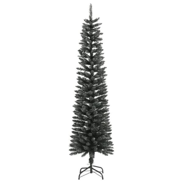 vidaXL Ohut tekojoulukuusi jalustalla vihreä 180 cm PVC