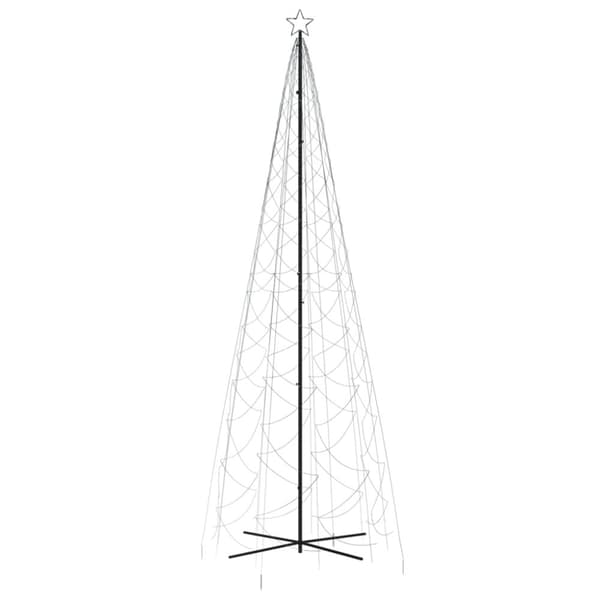 vidaXL Julgranskon kallvit 1400 LEDs 160x500 cm