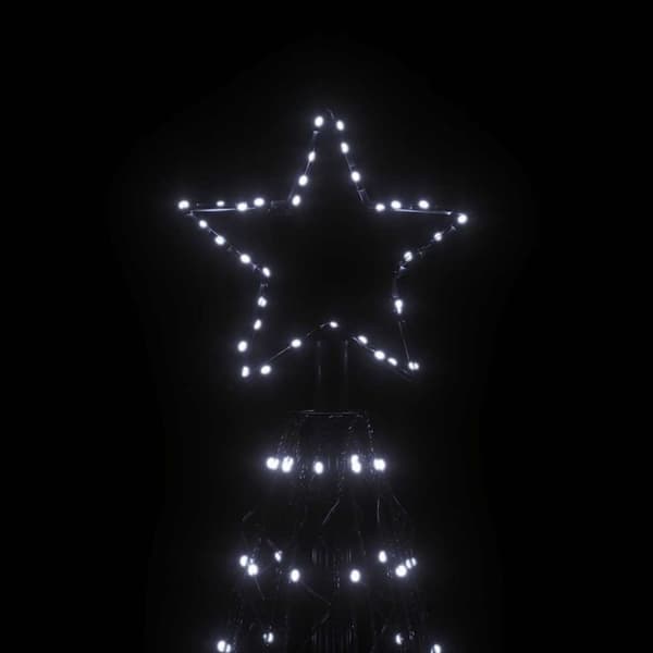 vidaXL Julgranskon kallvit 1400 LEDs 160x500 cm