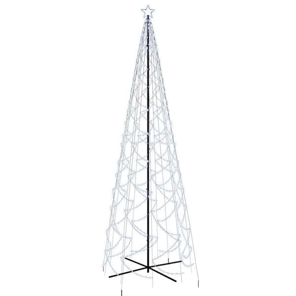 vidaXL Julgranskon kallvit 1400 LEDs 160x500 cm