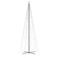 Pikkukuva 4 / 11: vidaXL Kartio joulukuusi 1400 kylmän valkoista LED-valoa 160x500 cm