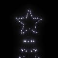 Pikkukuva 6 / 11: vidaXL Kartio joulukuusi 1400 kylmän valkoista LED-valoa 160x500 cm