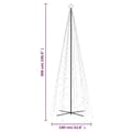 Pikkukuva 11 / 11: vidaXL Kartio joulukuusi 1400 kylmän valkoista LED-valoa 160x500 cm