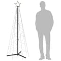 Pikkukuva 9 / 10: vidaXL Kartio joulukuusi 200 lämpimän valkoista LED-valoa 70x180 cm