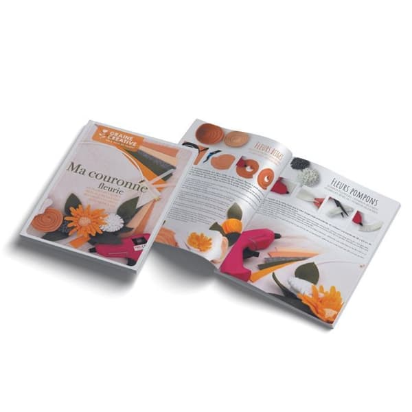 Kit DIY filt - Graine Creative - Min blommiga krans - 20 cm - Blandad - Hemmagjord dekoration