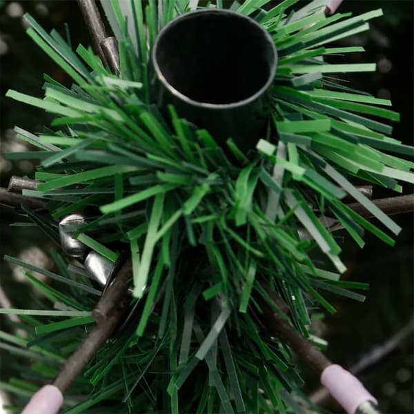 vidaXL Plastgran med stativ gångjärn grön 300 cm