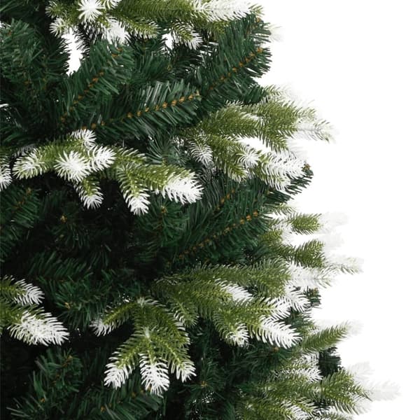 vidaXL kunstigt juletræ med sne 180 cm hængslet