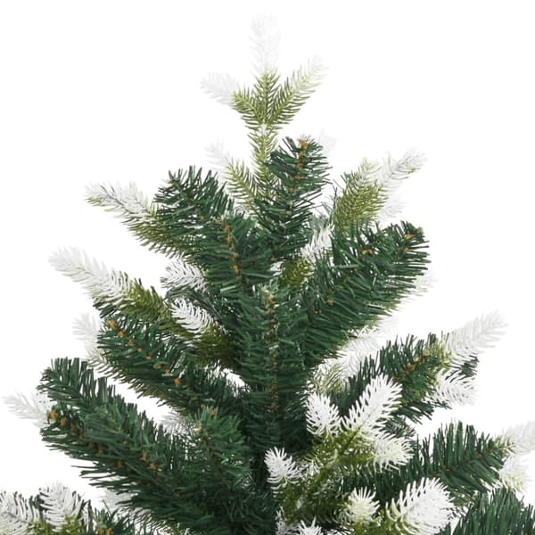 vidaXL kunstigt juletræ med sne 180 cm hængslet