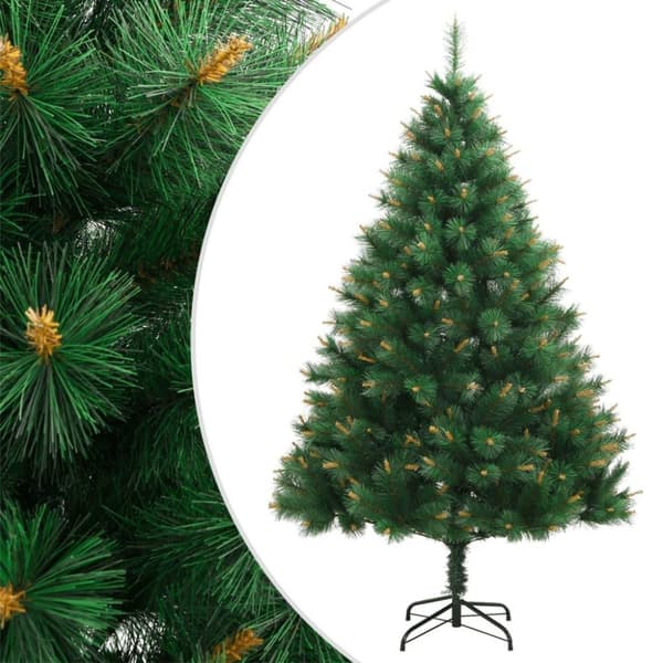 vidaXL Tekojoulukuusi saranoilla ja jalustalla 210 cm