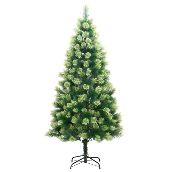 vidaXL Tekojoulukuusi saranoilla ja jalustalla 210 cm