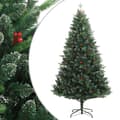 Miniatyrbild 1 av 9: vidaXL Plastgran med röda bär gångjärn 150 cm