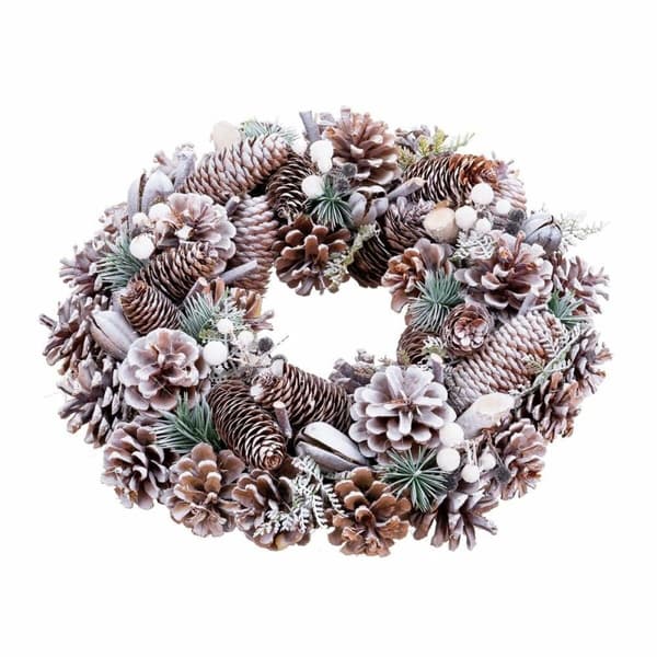 Adventkranse Flerfarget Plast Foam Ananas 35 x 35 x 9 cm