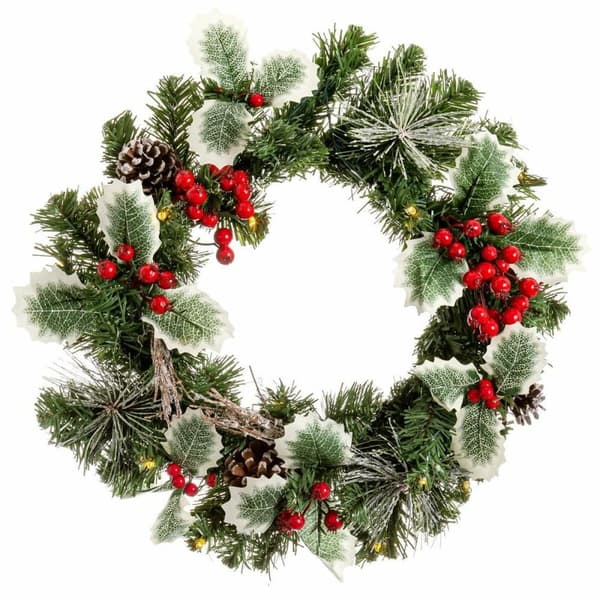 Adventkranse PVC Flerfarget 40 x 40 x 10 cm