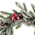 Miniatyrbilde 4 av 4: Adventkranse Hvit Rød Grønn Naturell Plast Ananas 35 x 35 cm