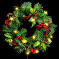 Miniatyrbilde 5 av 5: Adventkranse PVC Flerfarget Metall 40 x 40 x 10 cm