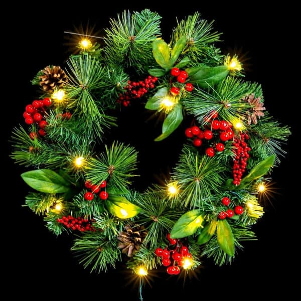 Adventkranse PVC Flerfarget Metall 40 x 40 x 10 cm