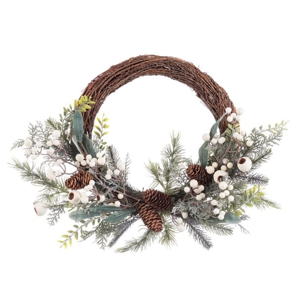 Adventkranse Flerfarget Naturell Rotting Plast 50 cm