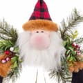 Miniatyrbilde 4 av 5: Adventkranse Julenissen Flerfarget Fjær Plast 40 x 35 x 8 cm