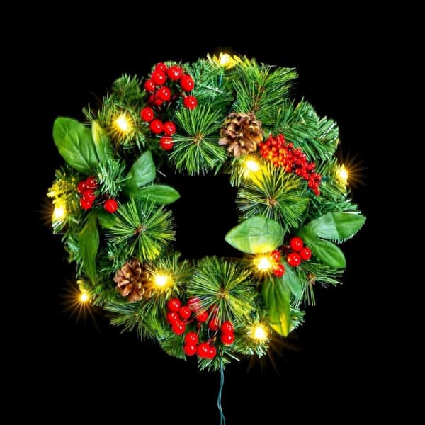 Adventkranse PVC Flerfarget Metall 30 x 30 x 10 cm