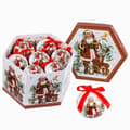 Miniatyrbilde 1 av 2: Julekuler Flerfarget Polyfoam Julenissen 7,5 x 7,5 x 7,5 cm (14 enheter)