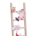 Miniatyrbilde 3 av 4: Julekule Flerfarget Tre Trapp Julenissen 12 x 1,8 x 42 cm