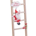 Miniatyrbilde 4 av 4: Julekule Flerfarget Tre Trapp Julenissen 12 x 1,8 x 42 cm