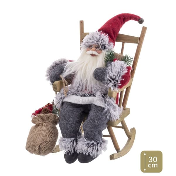 Julekule Flerfarget Tre Plast Polyresin Tøy 30 cm