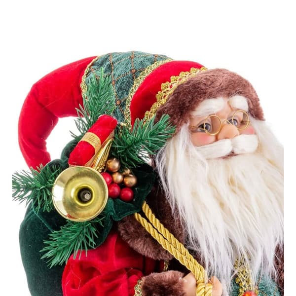 Julekule Rød Flerfarget Plast Polyresin Tøy 60 cm