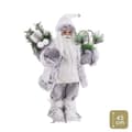 Miniatyrbilde 1 av 2: Julekule Hvit Plast Polyresin Tøy 45 cm