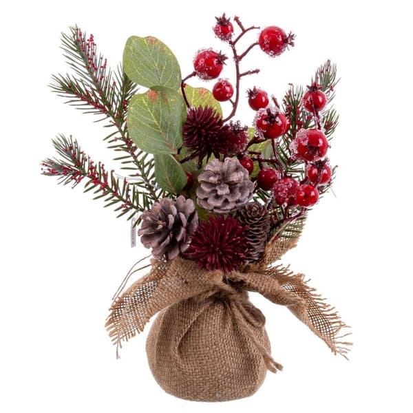 Julekule Flerfarget Plast Foam Ark Ananas 30 cm