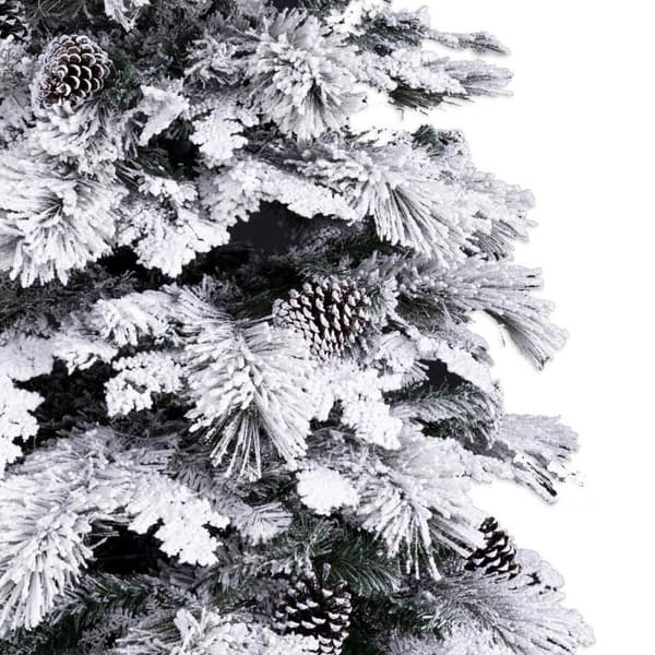 Juletre Hvit Grønn PVC Metall Polyetylen 210 cm