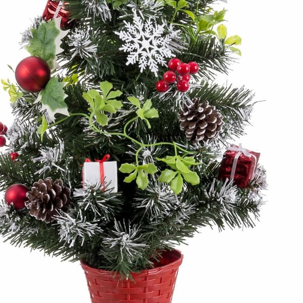 Juletre Rød Flerfarget Plast Ananas 60 cm