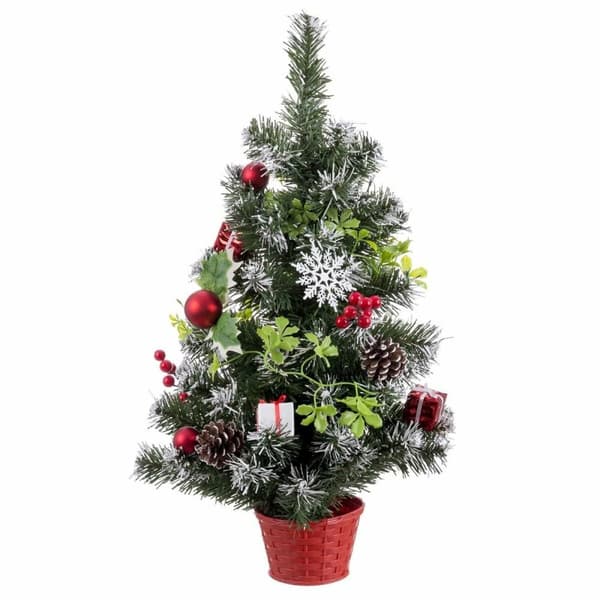 Juletre Rød Flerfarget Plast Ananas 60 cm