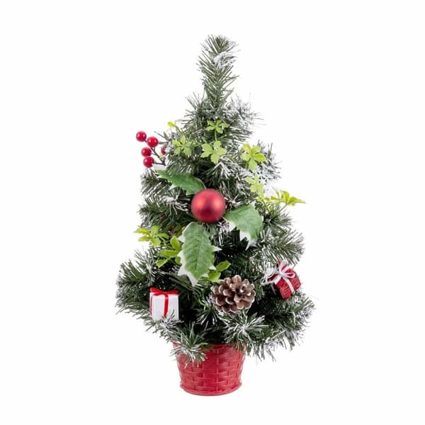 Juletre Rød Flerfarget Plast Ananas 40 cm