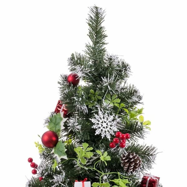 Juletre Rød Flerfarget Plast Ananas 40 cm