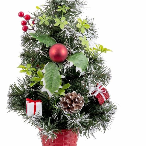 Juletre Rød Flerfarget Plast Ananas 40 cm