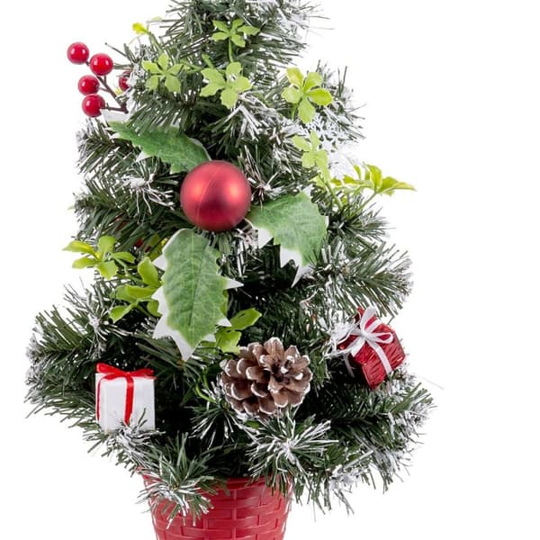 Juletre Rød Flerfarget Plast Ananas 40 cm