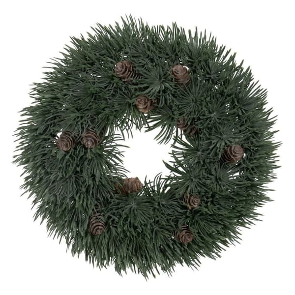 Adventkranse Grønn PVC 28 x 28 cm